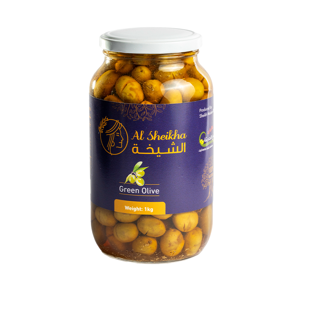 زيتون أخضر 1 كغم